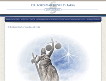 Tablet Screenshot of drboldizsar.hu